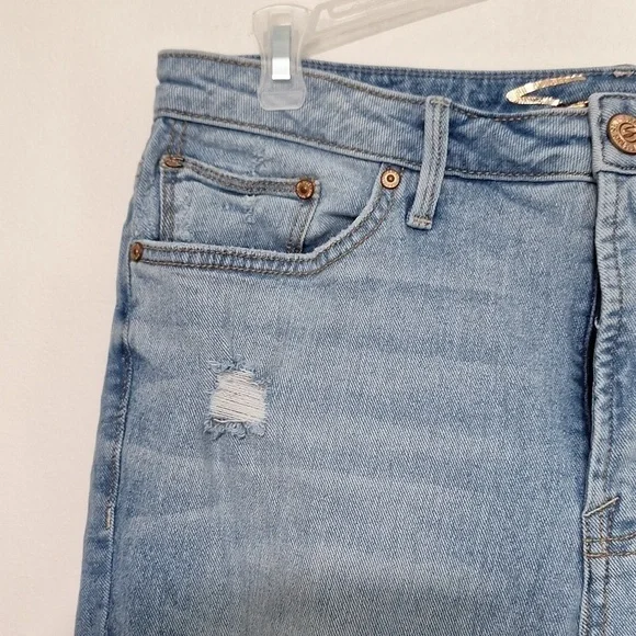 Distressed Blue Women's Jeans - Picture 3 of 10